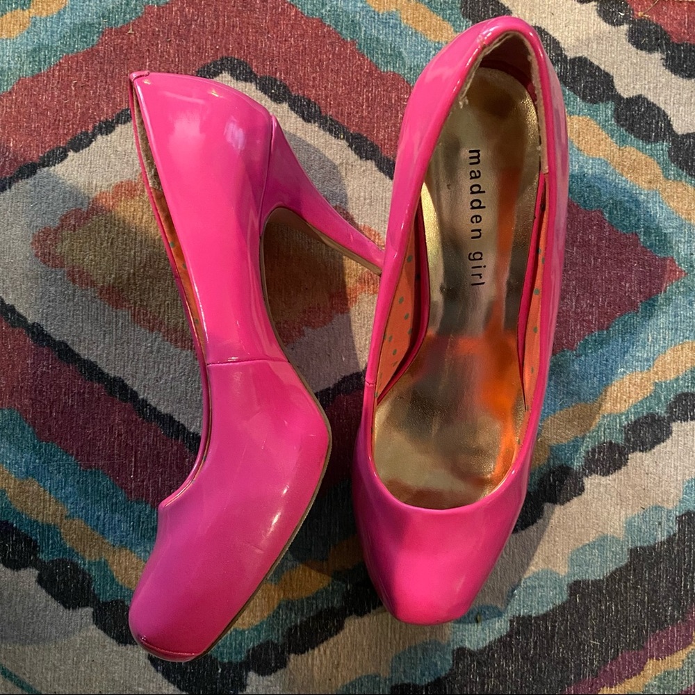 Hot Pink Madden Girl Heels Size 9